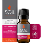 Organic Rose Geranium Essential Oil (Pelargoneum Graveolens) 10ml