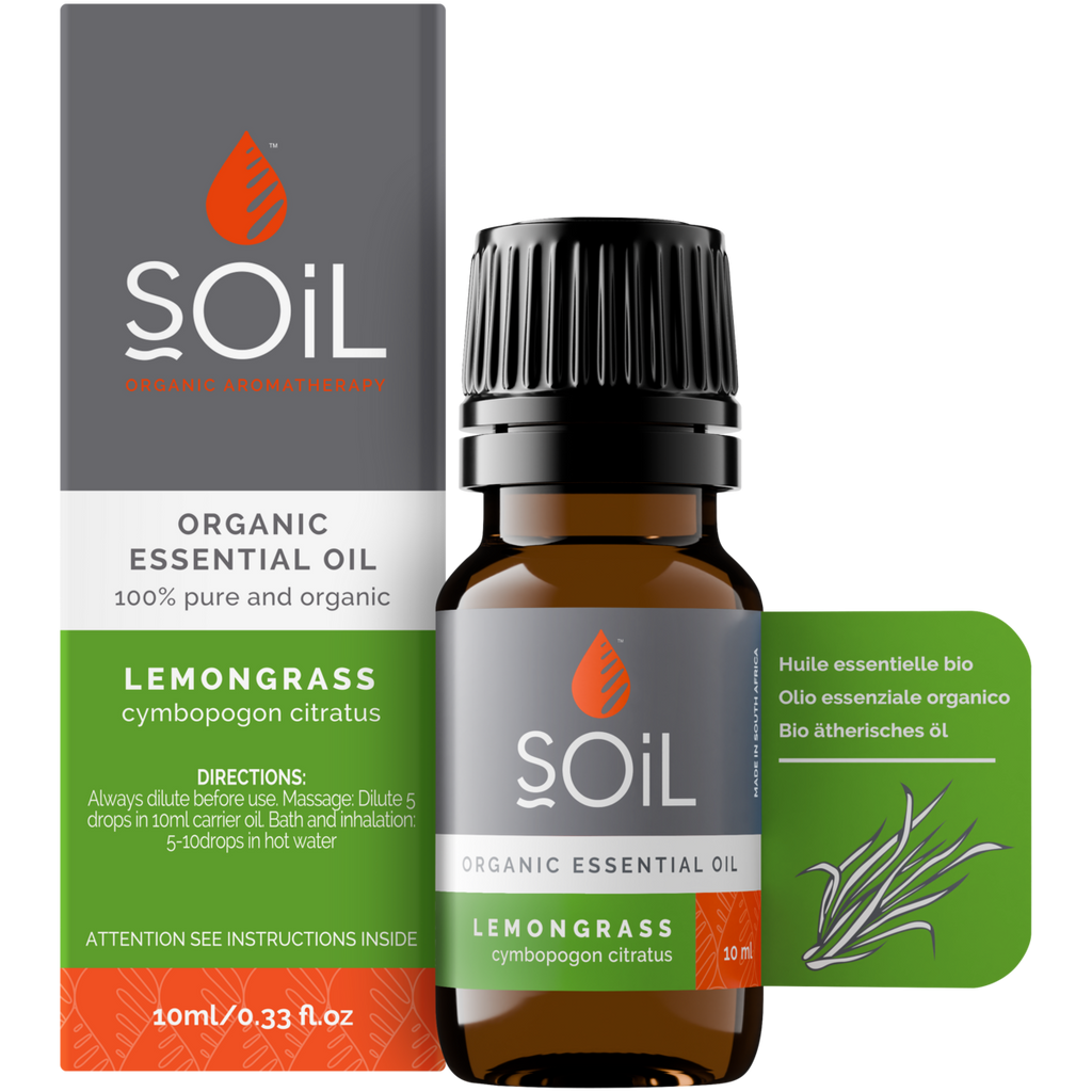 Organic Lemongrass Essential Oil (Cymbopogon Citratus) 20ml
