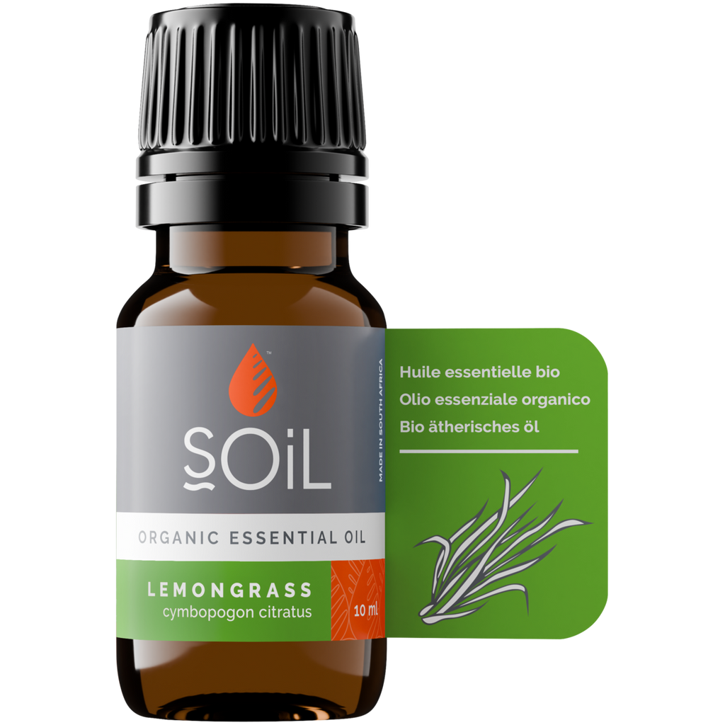 Organic Lemongrass Essential Oil (Cymbopogon Citratus) 20ml