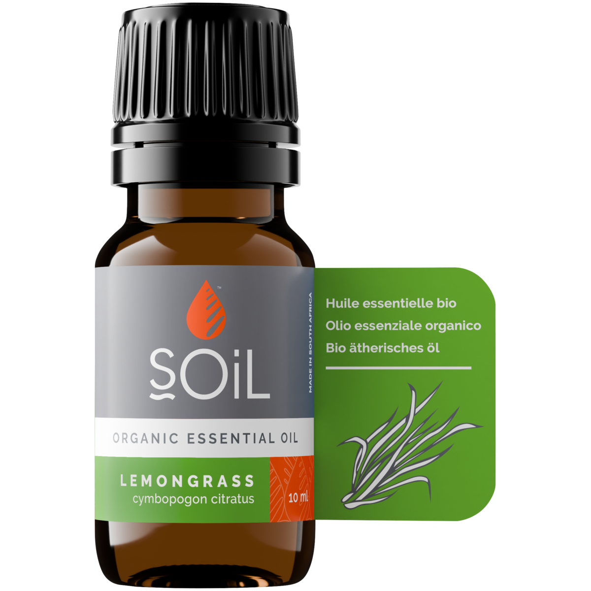 Organic Lemongrass Essential Oil (Cymbopogon Citratus) 20ml