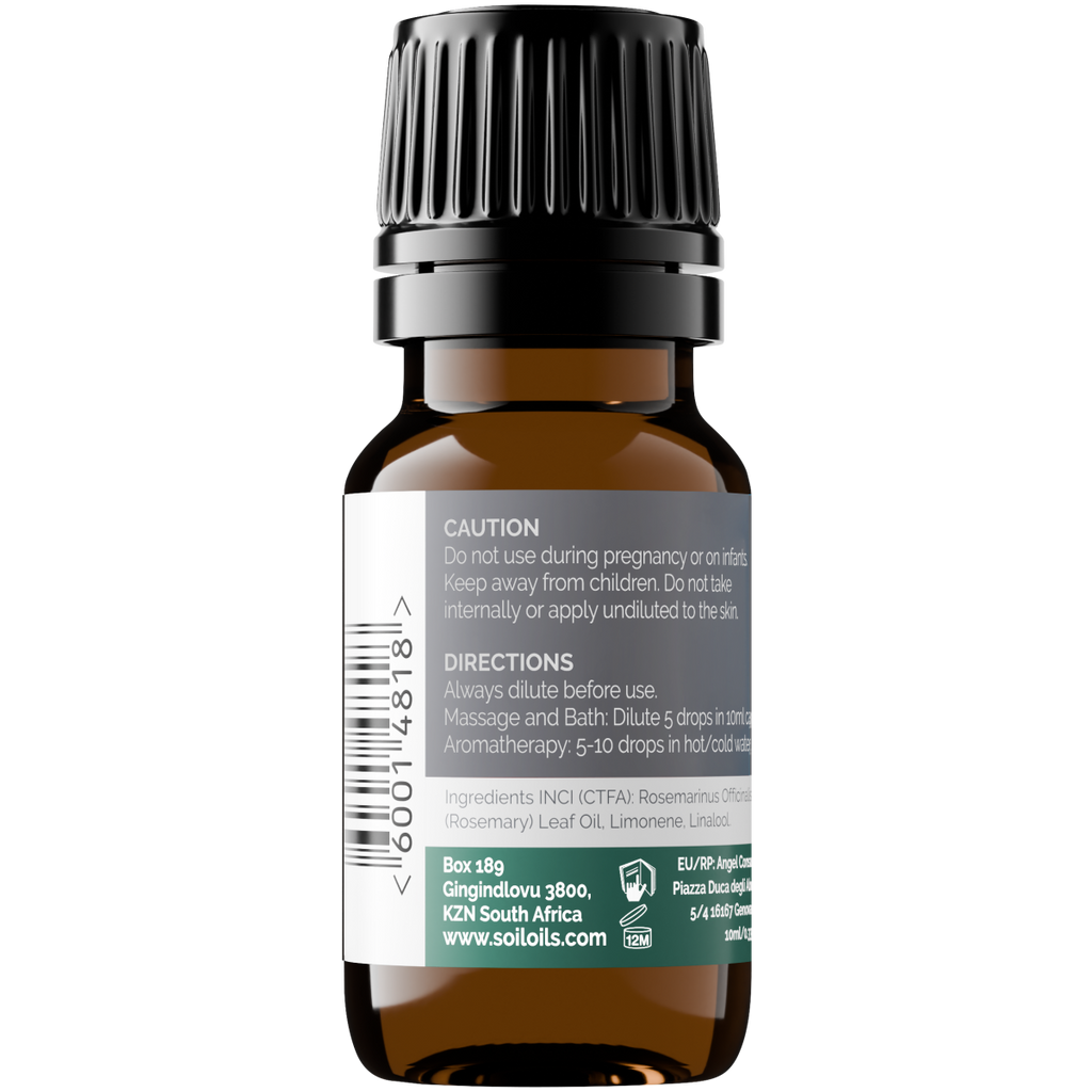 Organic Rosemary Essential Oil (Rosemarinus Officinalis) 20ml
