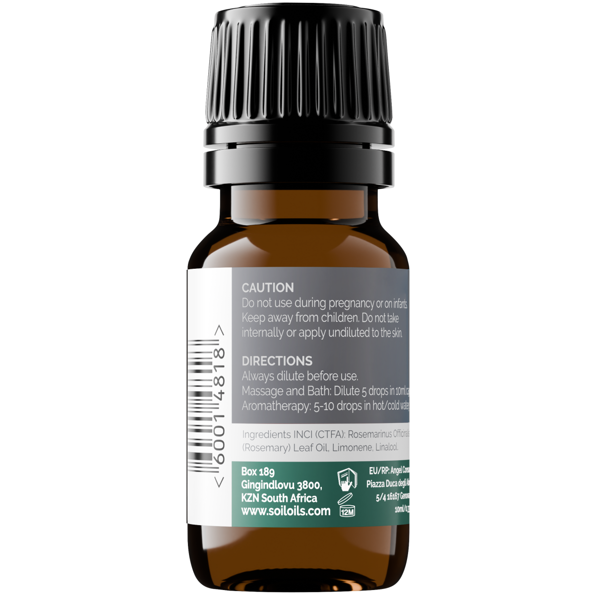 Organic Rosemary Essential Oil (Rosemarinus Officinalis) 20ml