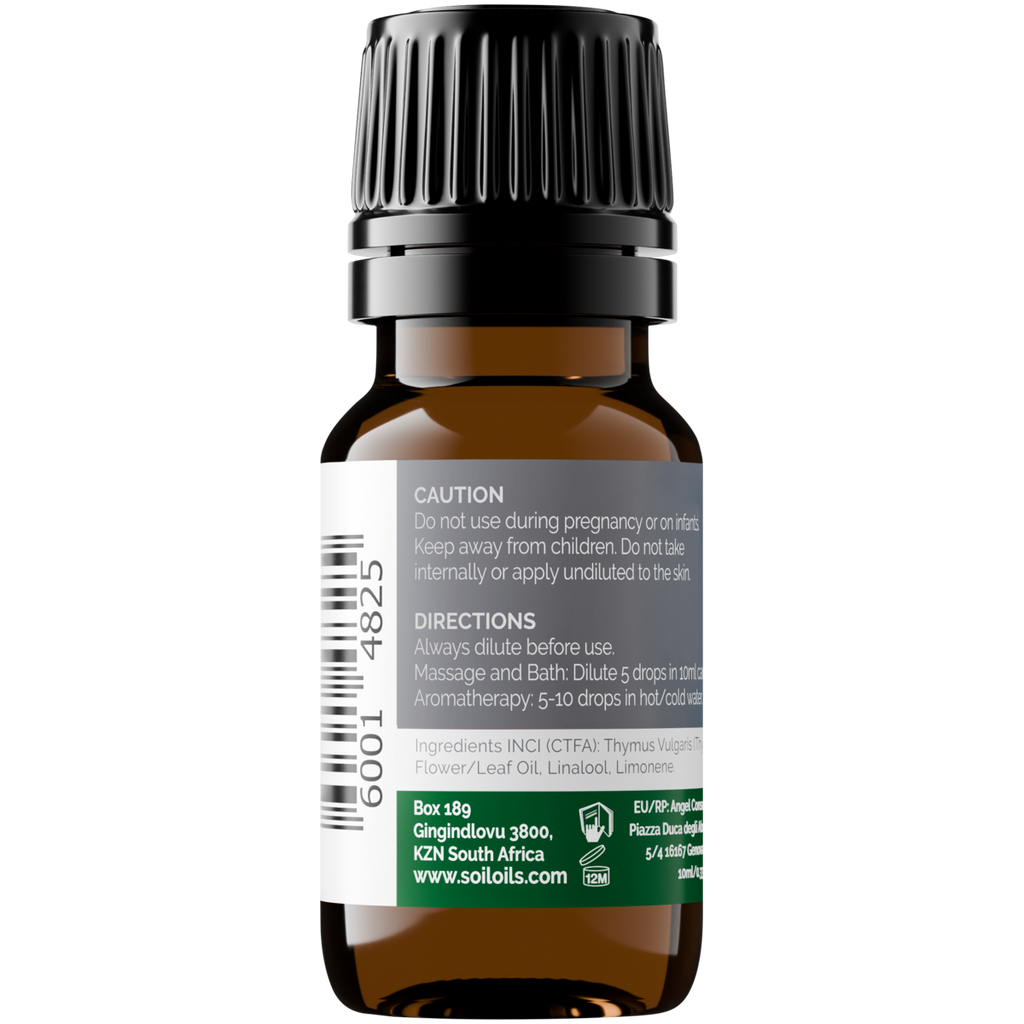 Organic Thyme Essential Oil (Thymus Vulgaris) 10ml