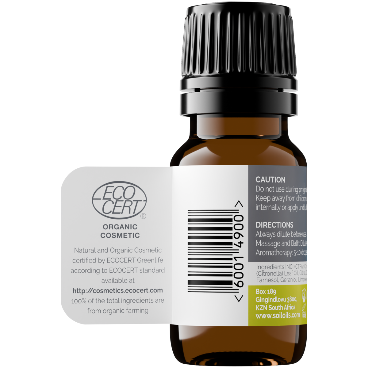Organic Citronella Essential Oil (Cymbopogon Nardus) 20ml