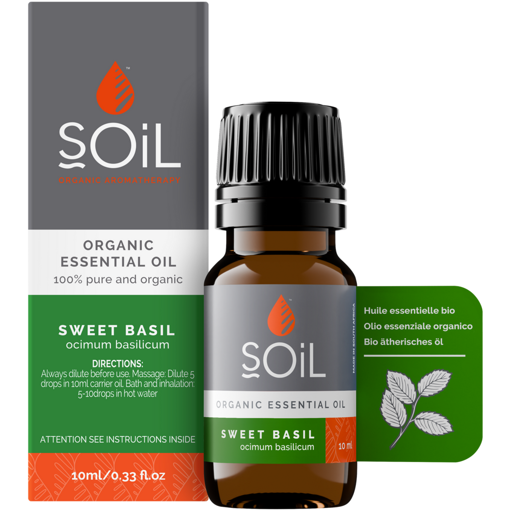 Organic Basil Essential Oil (Ocimum Basilicum) 20ml