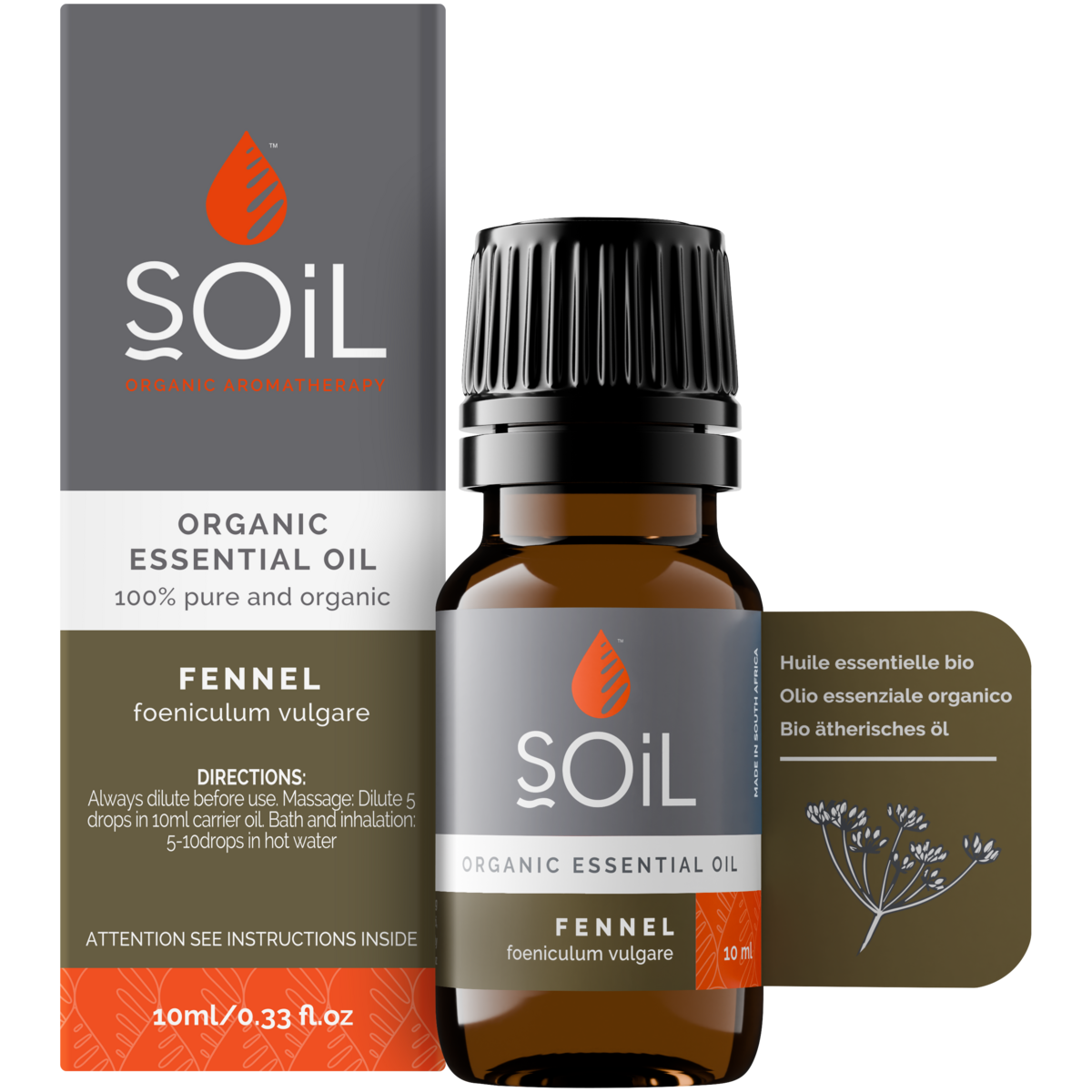 Organic Fennel Essential Oil (Foeniculum Vulgarus) 20ml