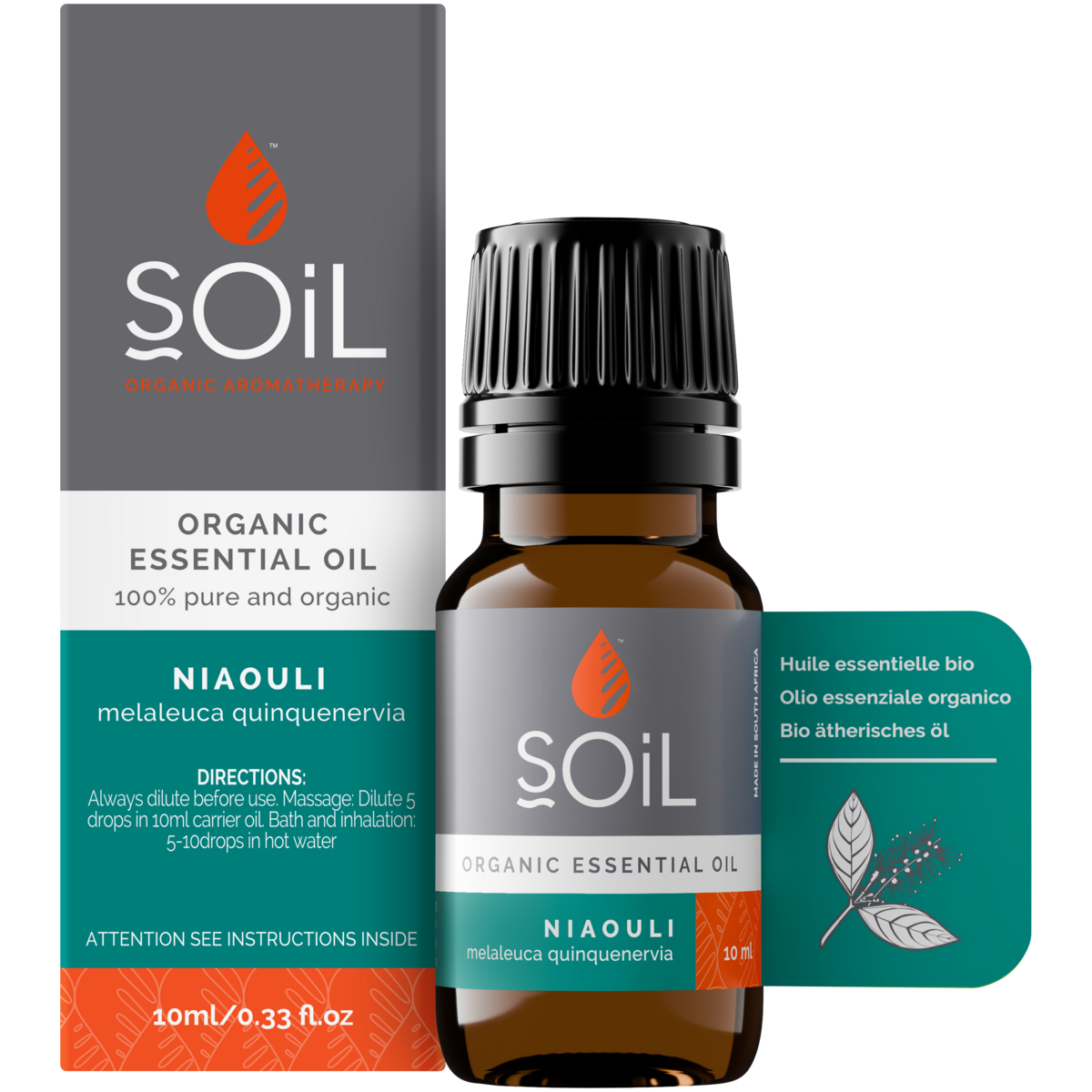 Organic Niaouli Essential Oil (Melaleuca QuinQuenervia) 30ml