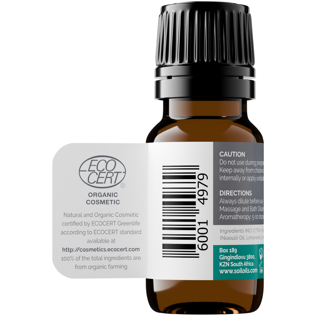 Organic Niaouli Essential Oil (Melaleuca QuinQuenervia) 10ml