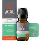 Organic Palmarosa Essential Oil (Cymbopogon Martini) 10ml