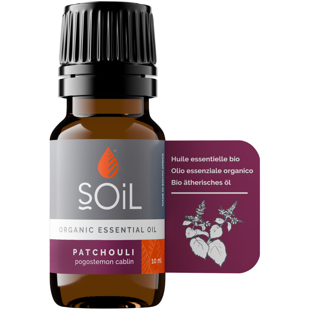 Organic Patchouli Essential Oil (Pogostemon Cablin) 10ml