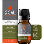 Organic Vetiver Essential Oil (Vetiveria Zizanoides) 10ml