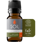 Organic Vetiver Essential Oil (Vetiveria Zizanoides) 10ml