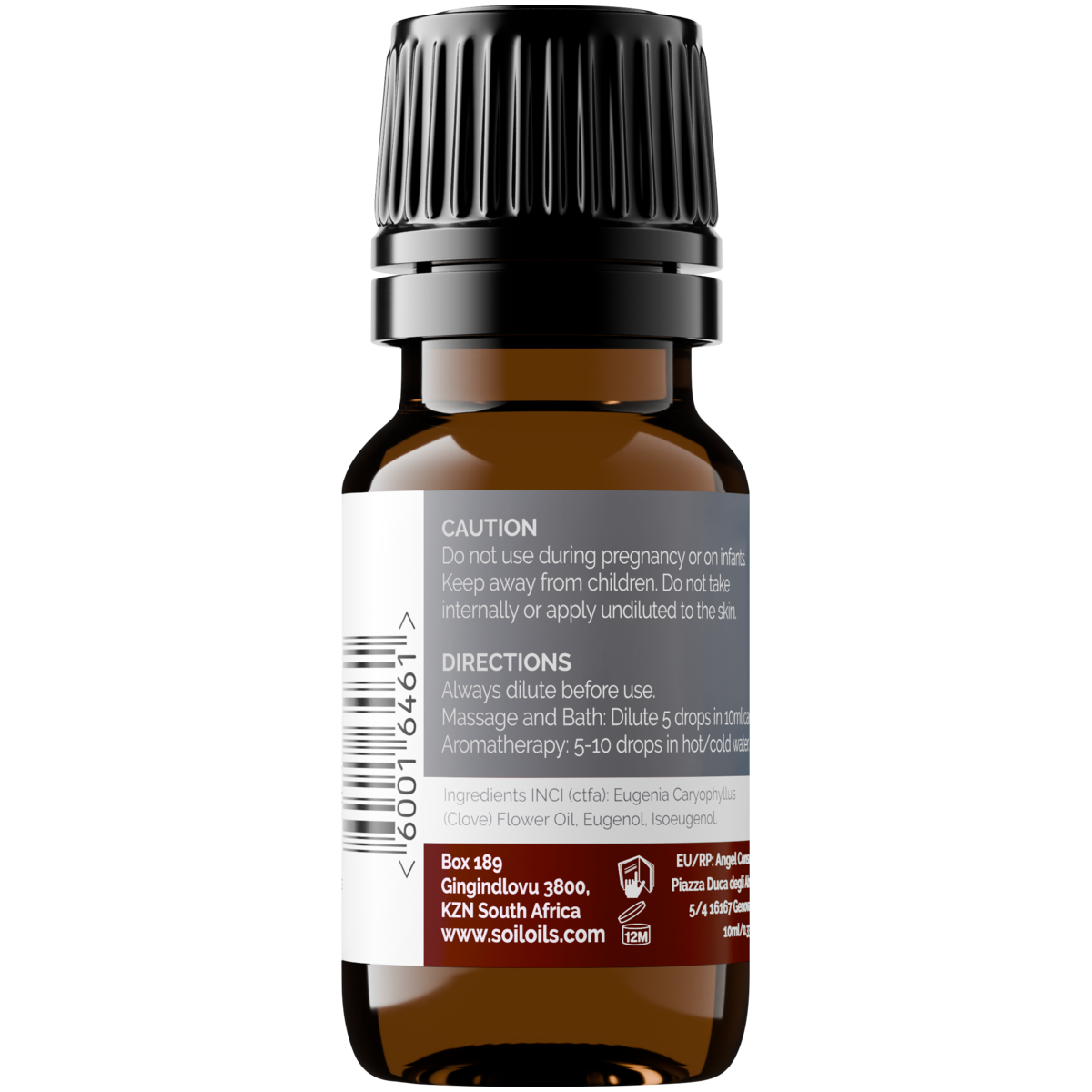 Organic Clove Bud Essential Oil (Eugenia Caryophillus) 20ml