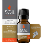 Organic Ginger Essential Oil (Zingiber Officinale) 10ml