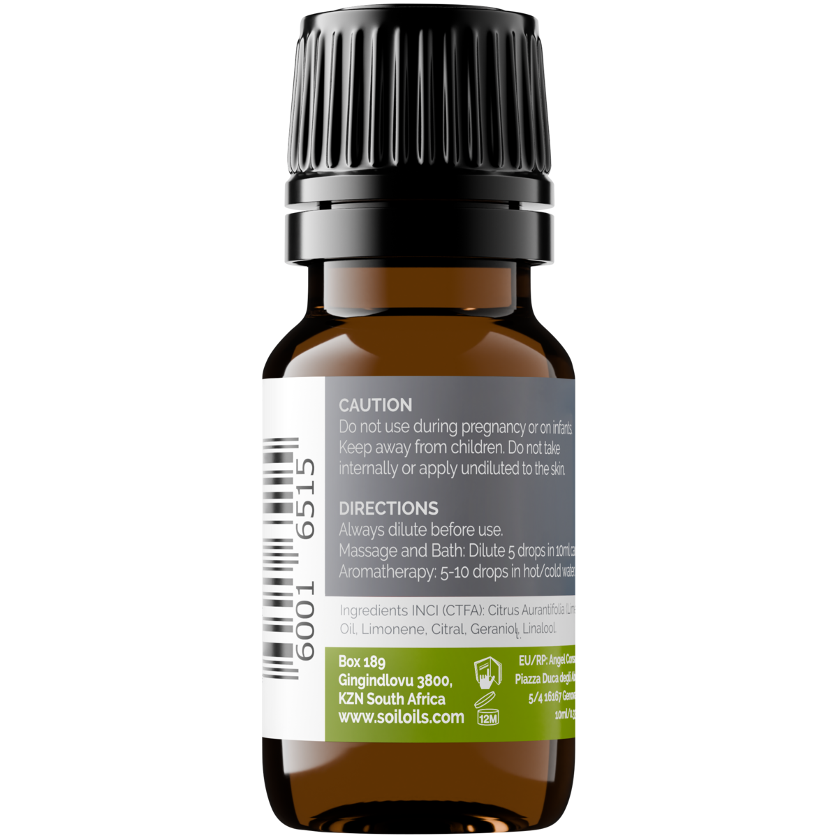Organic Lime Essential Oil (Citrus Aurantifolia) 20ml