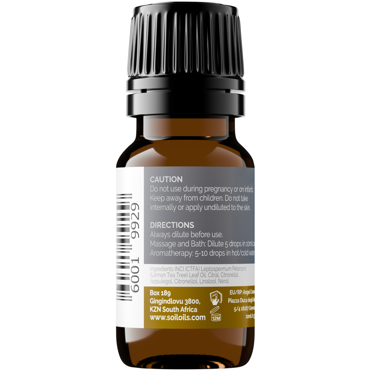 Organic Lemon Tea Tree Essential Oil (Leptospermum Petersonii) 20ml