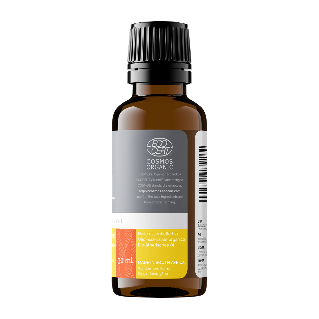 Organic Lemon Essential Oil (Citrus Limon) 30ml