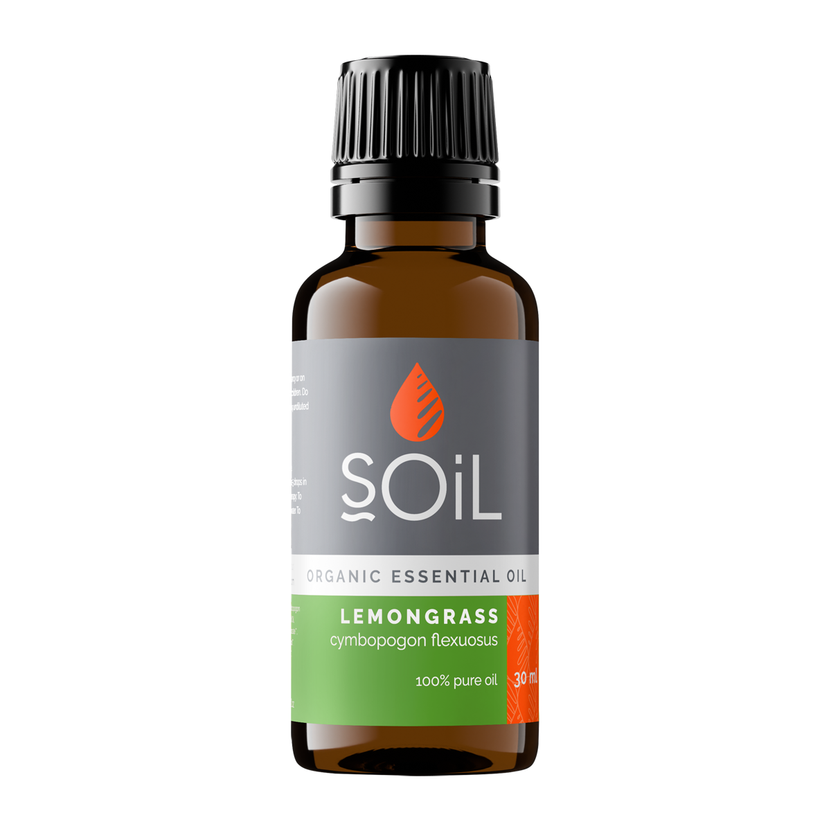 Organic Lemongrass Essential Oil (Cymbopogon Citratus) 30ml