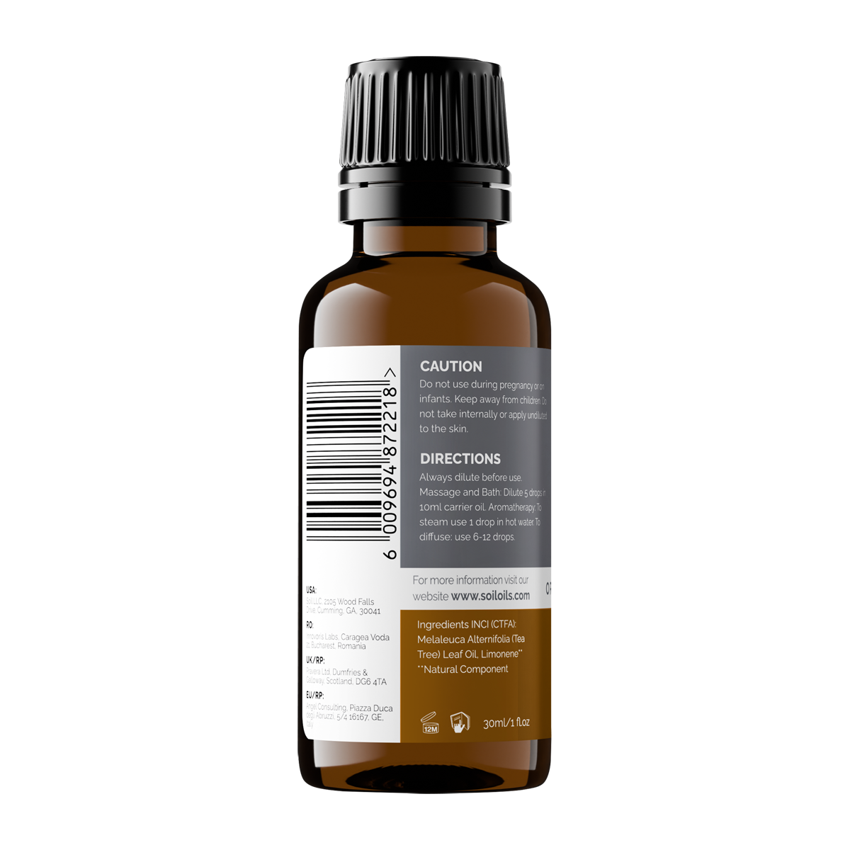 Organic Tea Tree Essential Oil (Melaleuca Alternifolia) 30ml