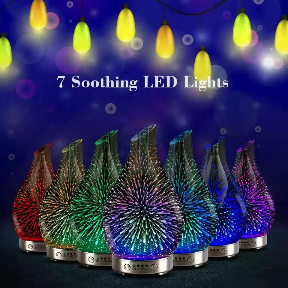Glass Aromatherapy LED Diffuser