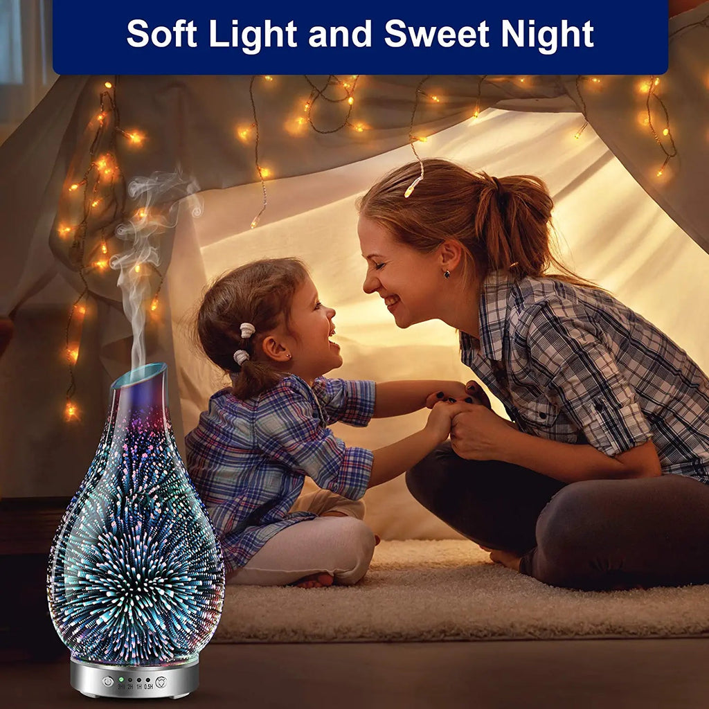 Glass Aromatherapy LED Diffuser