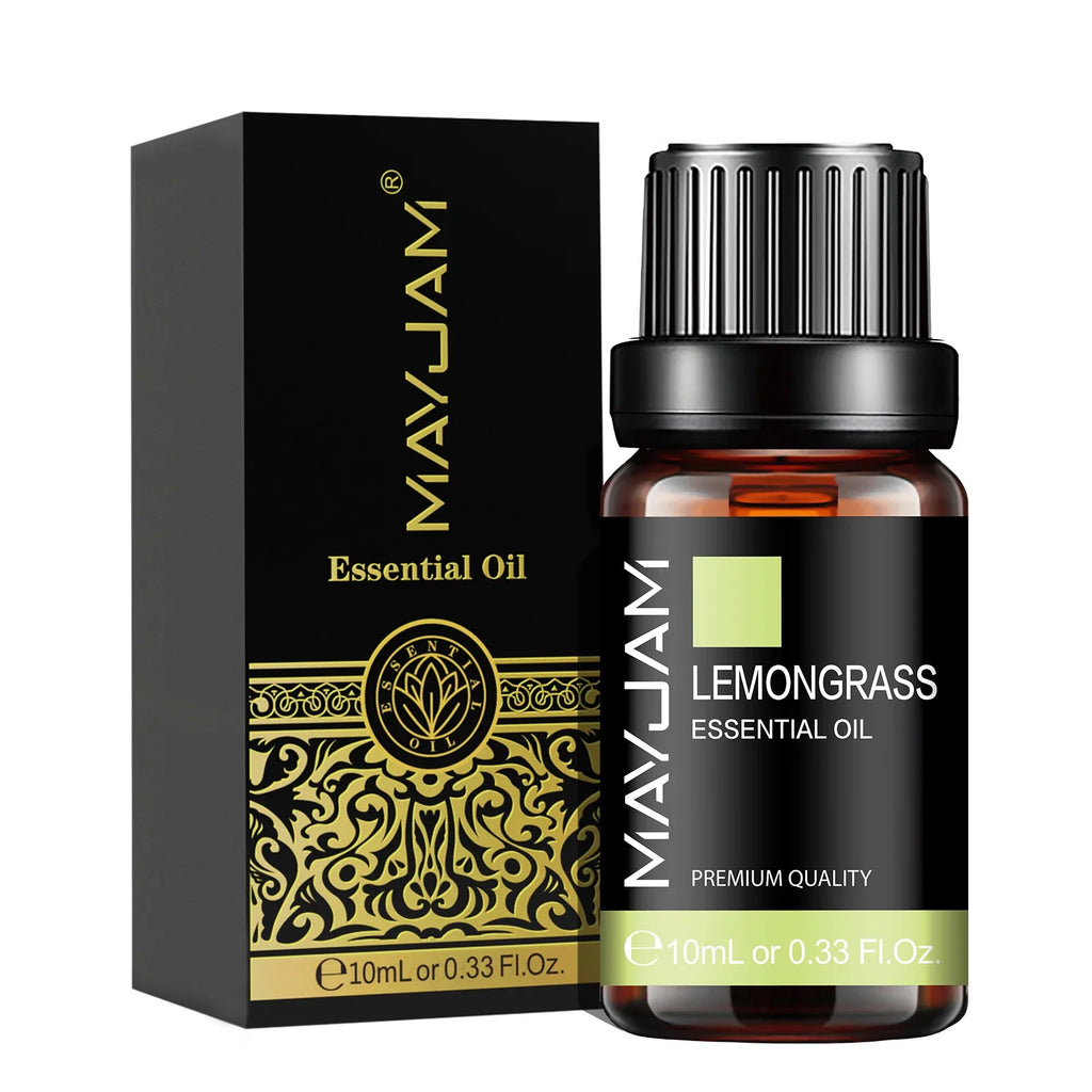 MAYJAM 10ML Essential Oil Lavender Jasmine Eucalyptus Vanilla Sandalwood Bergamot Rosemary Citronella Cinnamon Fragrance Oil